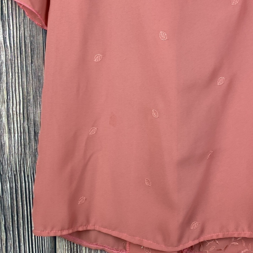 Beautiful Vintage Rose Colored Rae Hepburn Blouse- Size Med - Picture 9 of 12